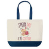 Sac de shopping bleu J'peux pas Couture