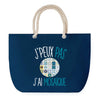 Sac de plage Bleu anse corde J'peux Pas Mosaïque