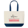 Sac de shopping bleu Alice en Vacances