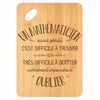 Planche bambou gravée personnalisée homme idée cadeau Fête des Pères apéro 30×20 prénom cuisine plateau fromage anniversaire noel papa papi 