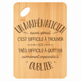 Planche bambou gravée personnalisée homme idée cadeau Fête des Pères apéro 30×20 prénom cuisine plateau fromage anniversaire noel papa papi 