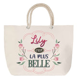 Sac Fête des Mères Mamie Famille Idée Cadeau anniversaire Noël Travail Boulot Métier Départ Retraite Collègue Femme cabas shopping plage