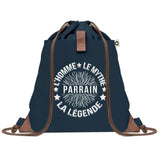 Sac à Dos Bleu avec Pochette Parrain Homme Mythe Légende - étoile