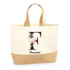 Sac Jute Fête des Mères Fêtes des Pères Mamie Papi Famille Idée Cadeau anniversaire Noël Travail Boulot Métier Départ Retraite Collègue Femme Homme