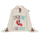 Sac à dos avec pochette J'peux pas ATSEM