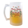 Chope de bière personnalisé, idée cadeau pour maman, femme ou collègue. Parfait pour Noël, anniversaire, fête des mères ou Secret Santa.