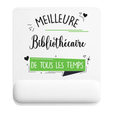 Tapis de souris ergonomique avec repose-poignet, accessoire bureau pour femme et homme, fête des pères, cadeau pas cher, idée cadeau fête des mères, secret santa, départ à la retraite, télétravail et gaming