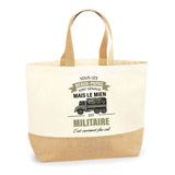 Sac Jute Fête des Mères Fêtes des Pères Mamie Papi Famille Idée Cadeau anniversaire Noël Travail Boulot Métier Départ Retraite Collègue Femme Homme
