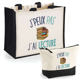 Cabas homme ou femme sac plage ou shopping tote bag pochette trousse Idée cadeau original pour anniversaire Noël travail départ retraite collègue famille fete des mères fetes des pères papa maman mamie papi