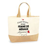 Sac Jute Fête des Mères Fêtes des Pères Mamie Papi Famille Idée Cadeau anniversaire Noël Travail Boulot Métier Départ Retraite Collègue Femme Homme