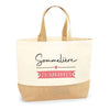 Sac Jute Fête des Mères Fêtes des Pères Mamie Papi Famille Idée Cadeau anniversaire Noël Travail Boulot Métier Départ Retraite Collègue Femme Homme