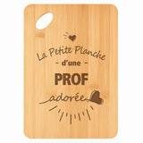 Planche bambou gravée personnalisée femme idée cadeau Fête des Mères apéro 30×20 prénom cuisine plateau fromage anniversaire noel maman mamie