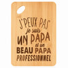Planche bambou gravée personnalisée homme idée cadeau Fête des Pères apéro 30×20 prénom cuisine plateau fromage anniversaire noel papa papi 