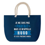 Sac de plage Bleu anse corde Hugo Parfait