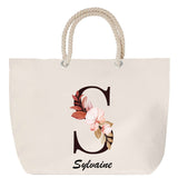 Sac Fête des Mères Mamie Famille Idée Cadeau anniversaire Noël Travail Boulot Métier Départ Retraite Collègue Femme cabas shopping plage
