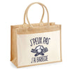 Sac Fête des Mères Mamie Famille Idée Cadeau anniversaire Noël Travail Boulot Métier Départ Retraite Collègue Femme cabas shopping plage Homme Papa Papi Pères Frère
