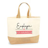 Sac Jute Fête des Mères Fêtes des Pères Mamie Papi Famille Idée Cadeau anniversaire Noël Travail Boulot Métier Départ Retraite Collègue Femme Homme
