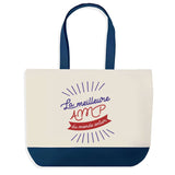 Sac de shopping bleu AMP Meilleure du Monde