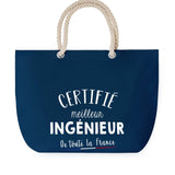 Sac de plage Bleu anse corde Certifié meilleur Ingénieur