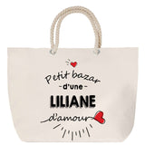 Sac Fête des Mères Mamie Famille Idée Cadeau anniversaire Noël Travail Boulot Métier Départ Retraite Collègue Femme cabas shopping plage