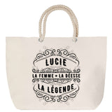 Sac Fête des Mères Mamie Famille Idée Cadeau anniversaire Noël Travail Boulot Métier Départ Retraite Collègue Femme cabas shopping plage