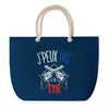 Sac de plage Bleu anse corde J'peux Pas Tir Armes