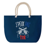 Sac de plage Bleu anse corde J'peux Pas Tir Armes