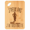 Planche bambou gravée personnalisée femme homme idée cadeau Fête des Mères Fête des Pères apéro papa maman prénom cuisine plateau fromage