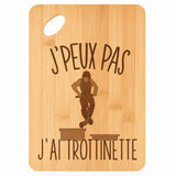 Planche bambou gravée personnalisée femme homme idée cadeau Fête des Mères Fête des Pères apéro papa maman prénom cuisine plateau fromage