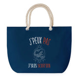 Sac de plage Bleu anse corde J'peux Pas Signe Scorpion