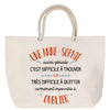 Sac Fête des Mères Mamie Famille Idée Cadeau anniversaire Noël Travail Boulot Métier Départ Retraite Collègue Femme cabas shopping plage