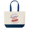 Sac de shopping bleu Cheffe de Chantier Meilleure du Monde