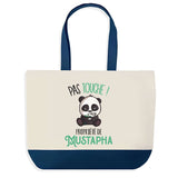 Sac de shopping bleu Mustapha Pas Touche Panda