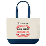 Sac de shopping bleu Randonneuse Superwoman