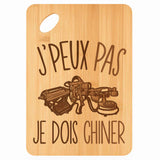 Planche bambou gravée personnalisée femme homme idée cadeau Fête des Mères Fête des Pères apéro papa maman prénom cuisine plateau fromage