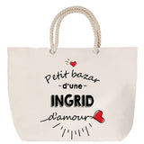 Sac Fête des Mères Mamie Famille Idée Cadeau anniversaire Noël Travail Boulot Métier Départ Retraite Collègue Femme cabas shopping plage