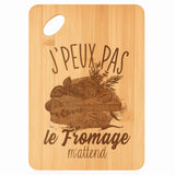 Planche bambou gravée personnalisée femme homme idée cadeau Fête des Mères Fête des Pères apéro papa maman prénom cuisine plateau fromage