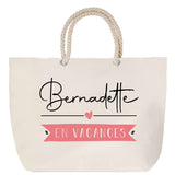 Sac Fête des Mères Mamie Famille Idée Cadeau anniversaire Noël Travail Boulot Métier Départ Retraite Collègue Femme cabas shopping plage
