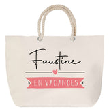 Sac Fête des Mères Mamie Famille Idée Cadeau anniversaire Noël Travail Boulot Métier Départ Retraite Collègue Femme cabas shopping plage
