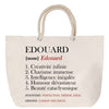 Sac Fête des Mères Mamie Famille Idée Cadeau anniversaire Noël Travail Boulot Métier Départ Retraite Collègue Femme cabas shopping plage