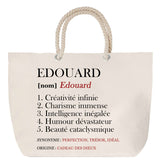 Sac Fête des Mères Mamie Famille Idée Cadeau anniversaire Noël Travail Boulot Métier Départ Retraite Collègue Femme cabas shopping plage