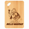 Planche bambou gravée personnalisée femme idée cadeau Fête des Mères apéro 30×20 prénom cuisine plateau fromage anniversaire noel maman mamie