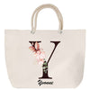 Sac Fête des Mères Mamie Famille Idée Cadeau anniversaire Noël Travail Boulot Métier Départ Retraite Collègue Femme cabas shopping plage