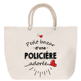 Sac Fête des Mères Mamie Famille Idée Cadeau anniversaire Noël Travail Boulot Métier Départ Retraite Collègue Femme cabas shopping plage