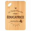 Planche bambou gravée personnalisée femme idée cadeau Fête des Mères apéro 30×20 prénom cuisine plateau fromage anniversaire noel maman mamie