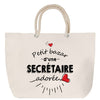 Sac Fête des Mères Mamie Famille Idée Cadeau anniversaire Noël Travail Boulot Métier Départ Retraite Collègue Femme cabas shopping plage