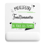 Tapis de souris ergonomique avec repose-poignet, accessoire bureau pour femme et homme, fête des pères, cadeau pas cher, idée cadeau fête des mères, secret santa, départ à la retraite, télétravail et gaming