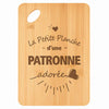 Planche bambou gravée personnalisée femme idée cadeau Fête des Mères apéro 30×20 prénom cuisine plateau fromage anniversaire noel maman mamie