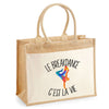 Sac Fête des Mères Mamie Famille Idée Cadeau anniversaire Noël Travail Boulot Métier Départ Retraite Collègue Femme cabas shopping plage Homme Papa Papi Pères Frère