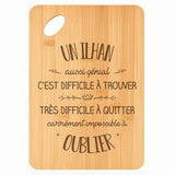 Planche bambou gravée personnalisée homme idée cadeau Fête des Pères apéro 30×20 prénom cuisine plateau fromage anniversaire noel papa papi 